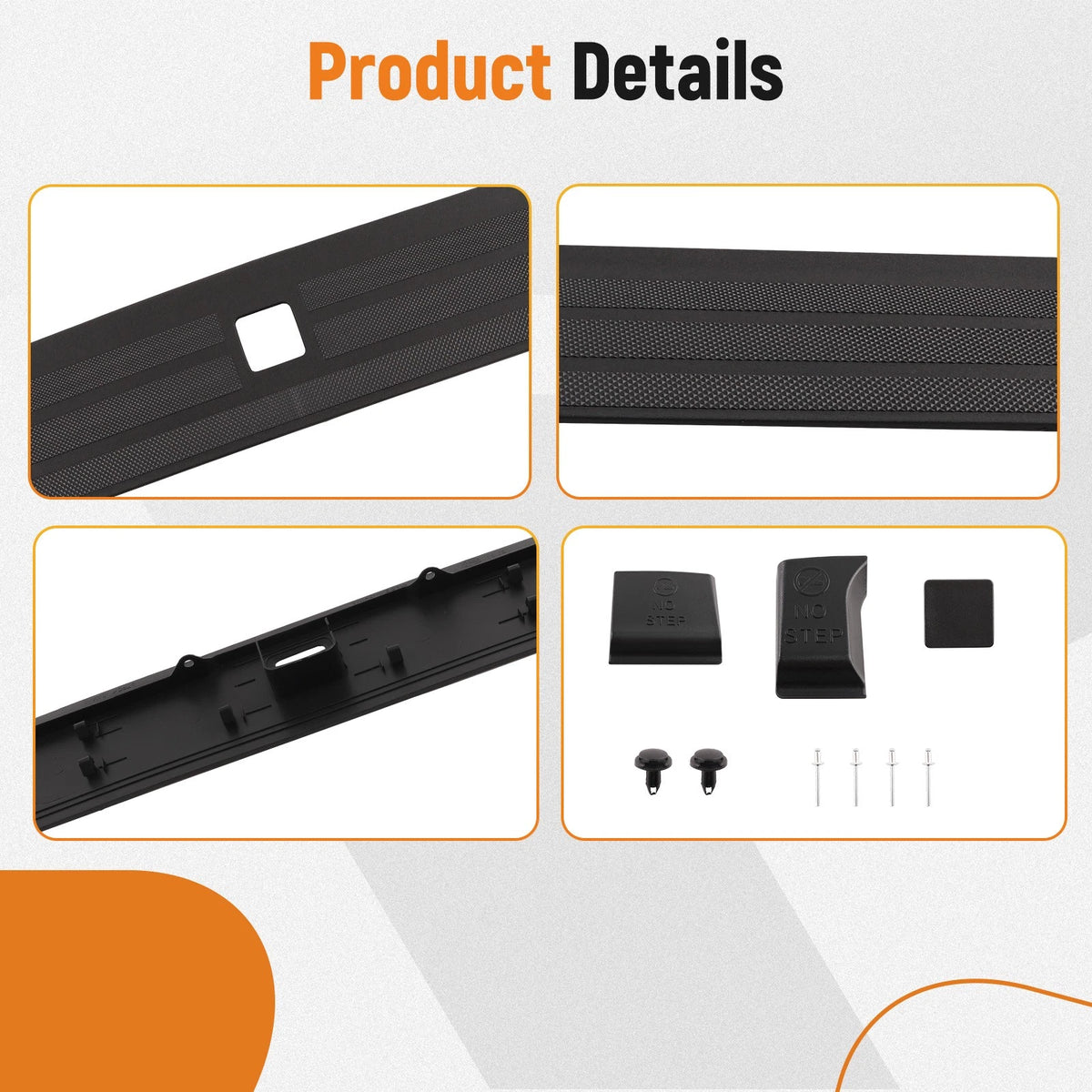 Top Center Flex Tailgate Molding Trim for Ford F150 Raptor (2021–2023) ML3Z-9940602-A