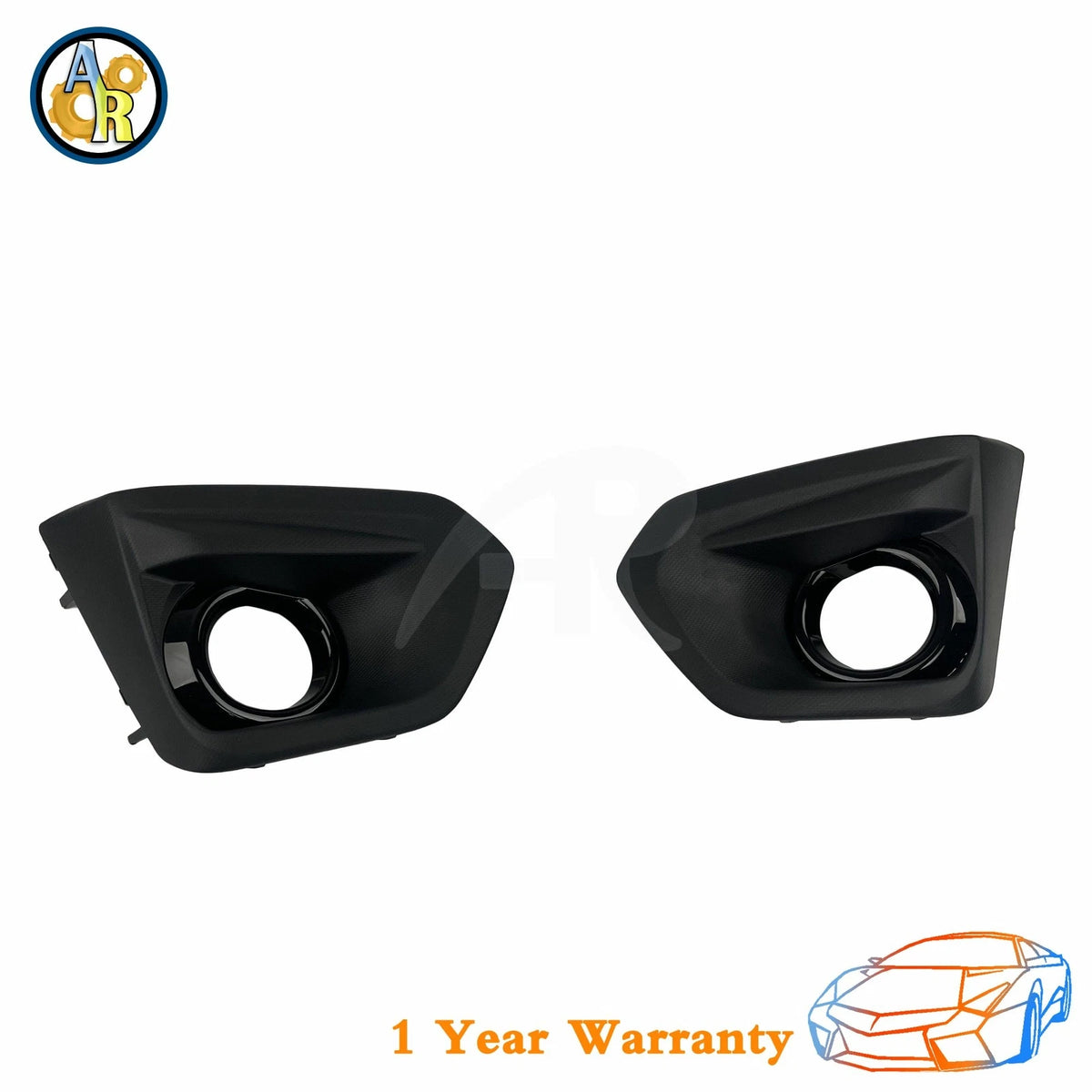 Fog Light Bezel Set with Glossy Black Trim for Subaru Impreza (2012–2014)