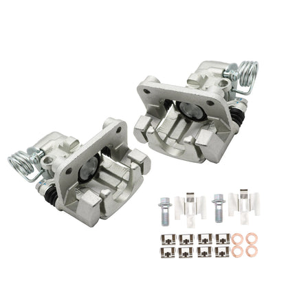 Set of 2 Rear Left & Right Brake Calipers w/ Bracket for Ford Mustang (1999–2004)