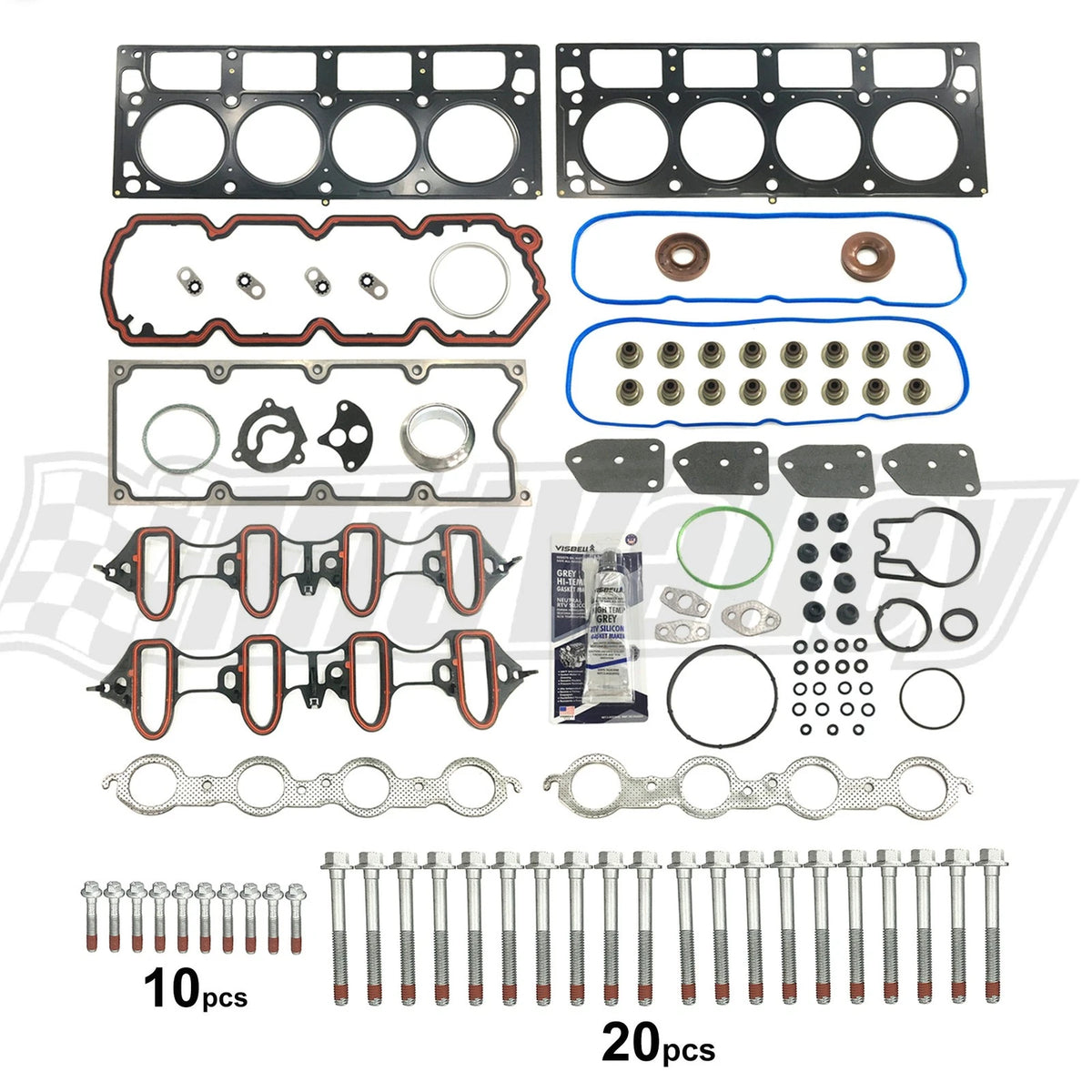 Head Gasket Set with Bolts for Chevrolet Tahoe Silverado GMC Yukon (1995–2006)