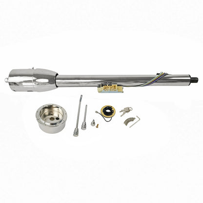 32" Chrome Stainless Steering Column for GM