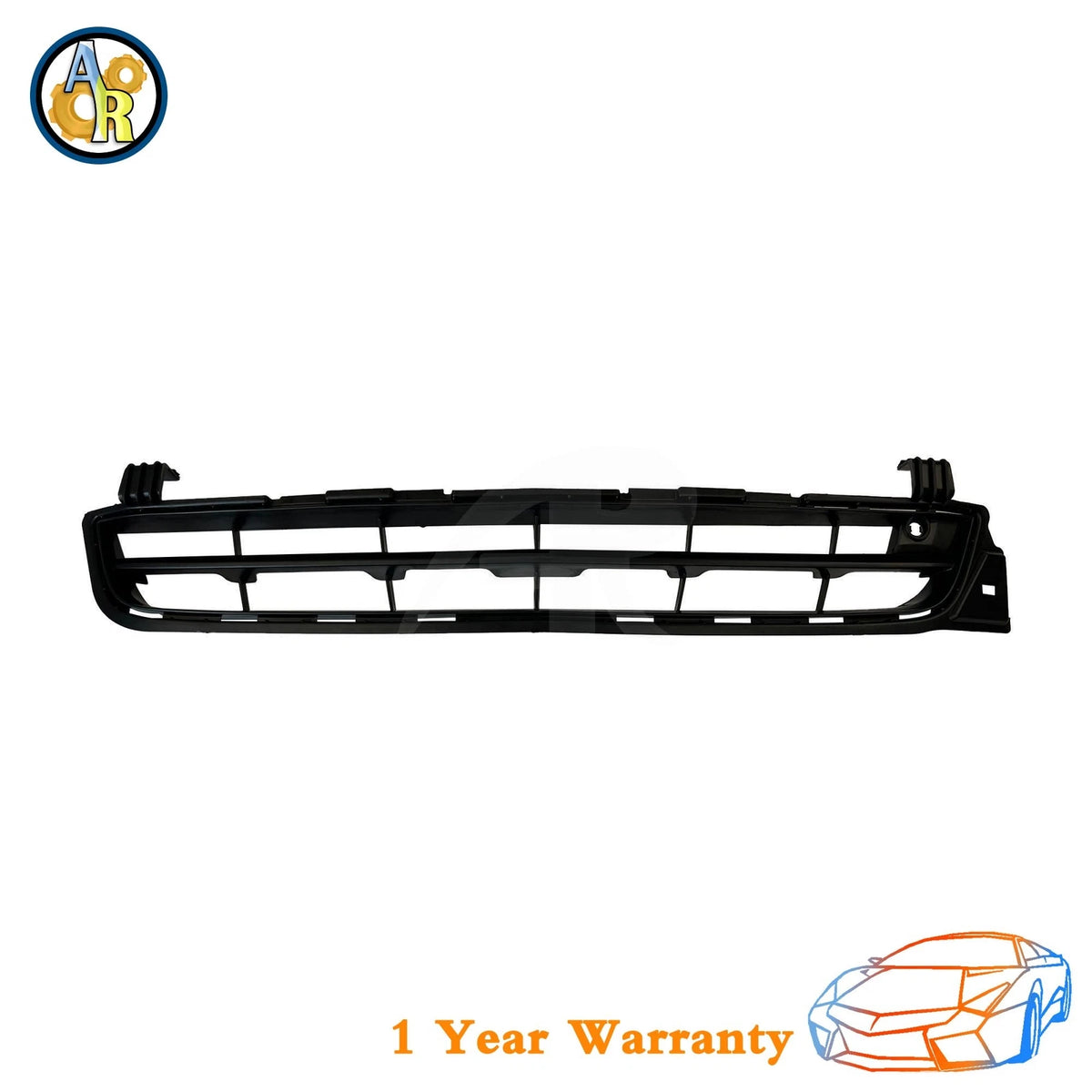 Textured Dark Gray Plastic Bumper Grille for Chevrolet Malibu (2013) GM1036149