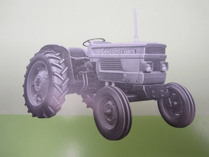 Operators Manual for Kubota M4500 M4500DT 35450-99710