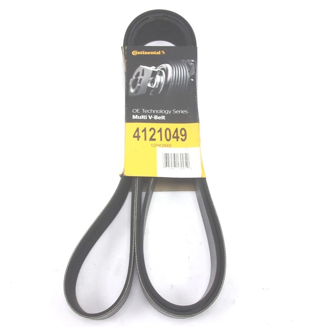 Serpentine Multi-V Belt for Continental (4121049, 12PK2665) 104.9" X 1.68"
