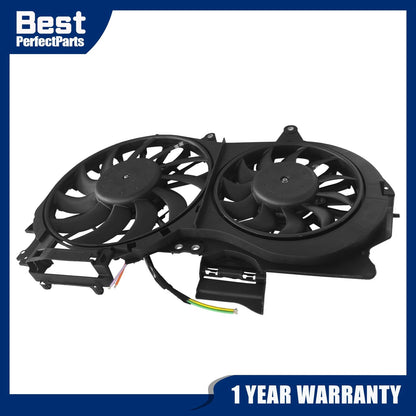 Front Radiator Engine Cooling Fan Assembly for Audi A4 (2002–2009) 8E0959455N