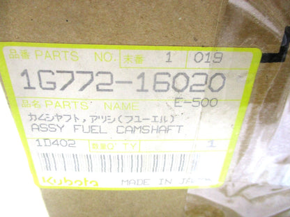 Fuel Camshaft for Kubota (1G772-16020, 1G923-16025, 6692384, 7001666)