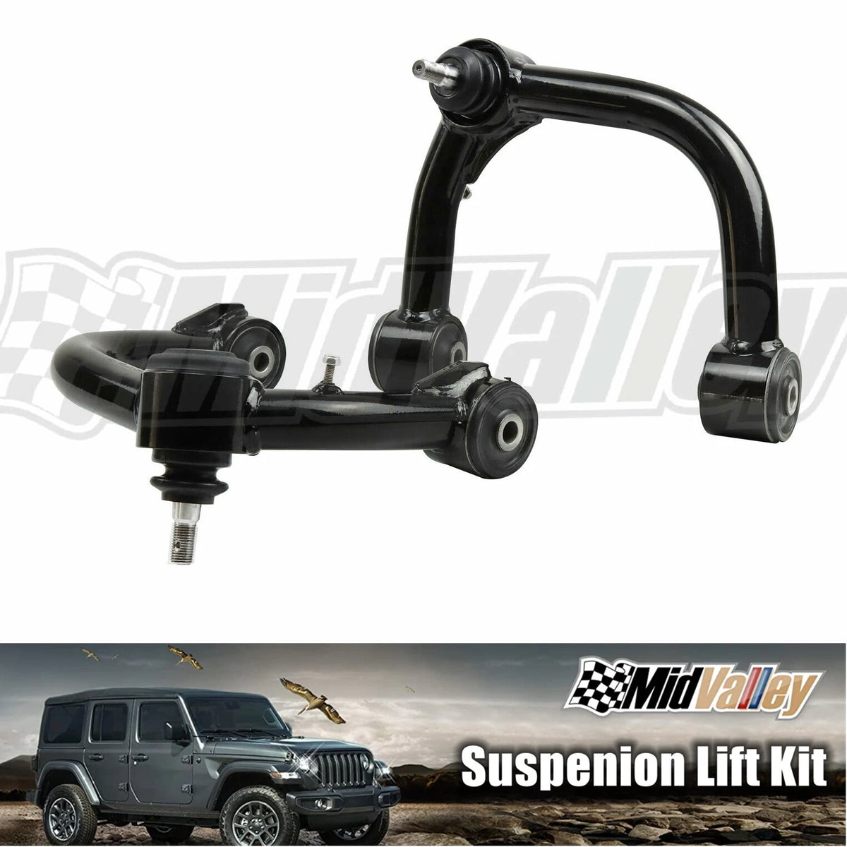 Front Upper Tubular Control Arms for Toyota 4Runner FJ Cruiser (2003–2023)