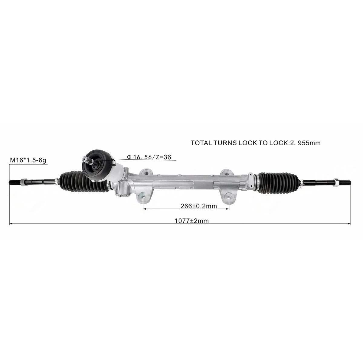 Power Steering Rack and Pinion Assembly for Hyundai Elantra (2013–2016) 24-2409