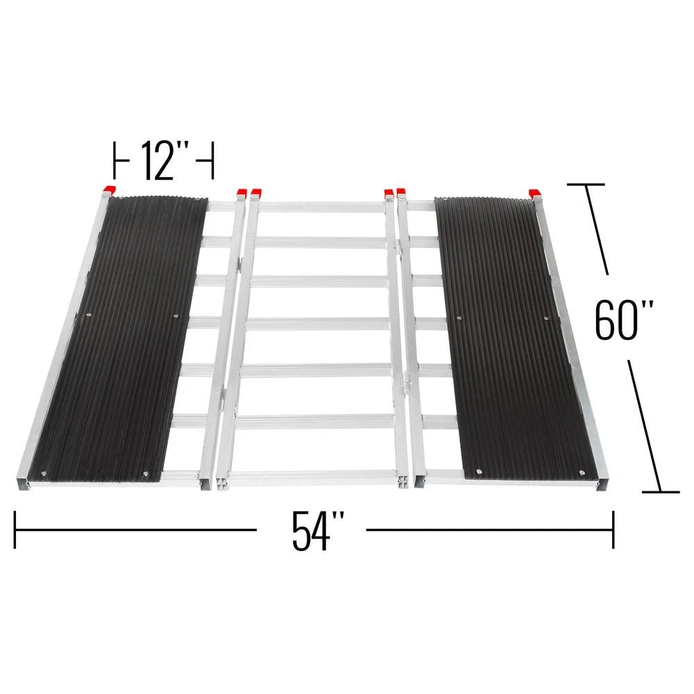 Folding Snowmobile Ramp Extension for Black Ice SNO-6054-HDXW-EXT-S (5' x 54")