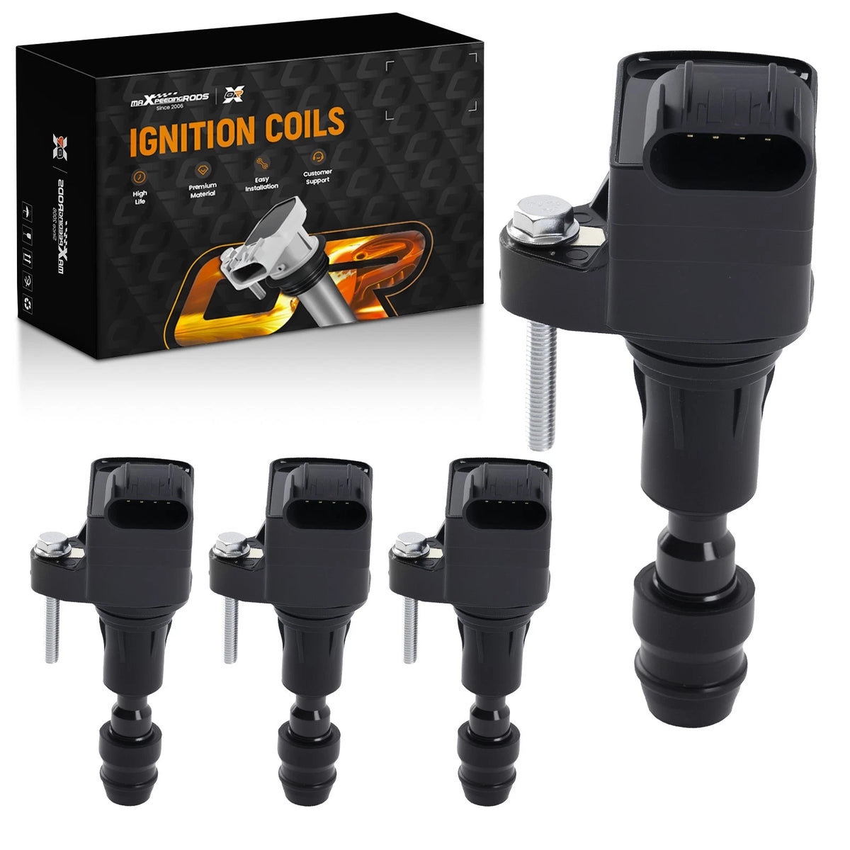 Set of 4 Ignition Coils for Chevrolet Equinox Terrain GMC Terrain (2010–2017) 12638824