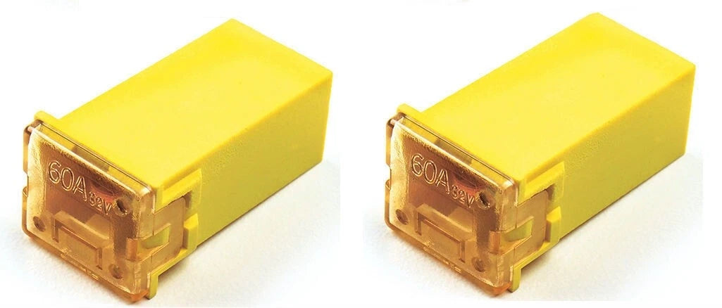 2X Flosser 609060 60 Amp Female Maxi Fuses for FMX JCASE Type