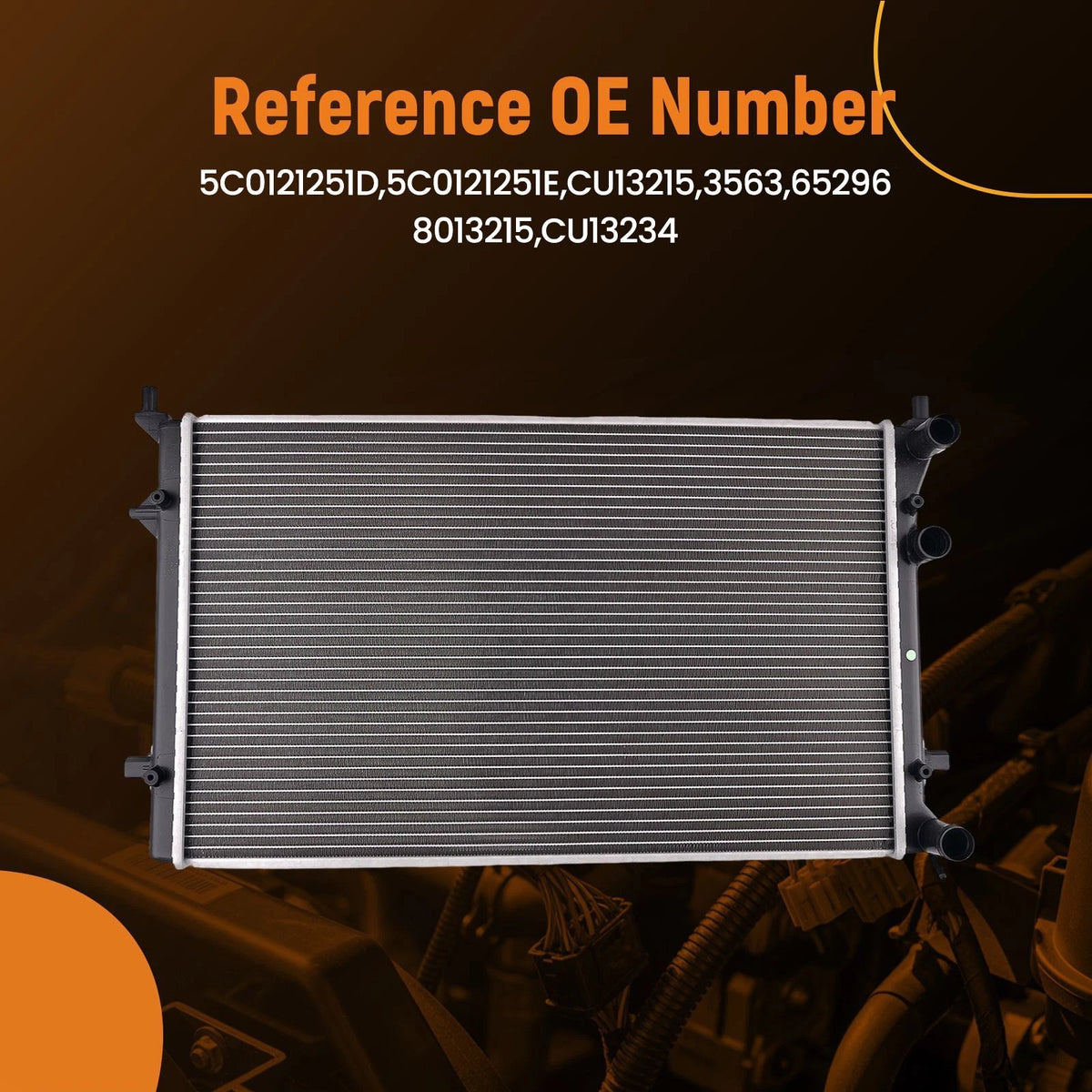 Cooling Radiator Assembly for VW Passat Beetle 2.5 (2012–2014)