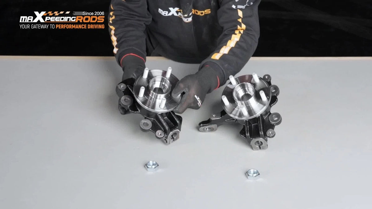 2X Front Left Wheel Hub Bearing Steering Knuckle Assembly for Ford Focus (2012–2018)