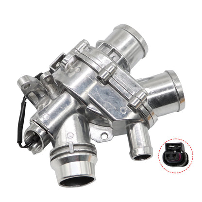 Aluminum Thermostat Housing Assy for Jaguar XF XJ F-Type F-Pace (2010–2020)
