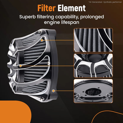 Air Cleaner Intake Filter Kit for Harley Sportster XL 883 XL 1200 (2004–2023)