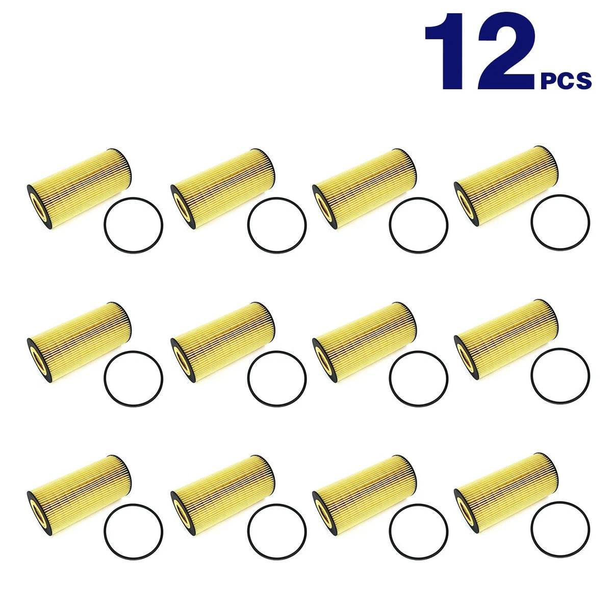 12PCS Oil Filter for Ford E-350 Super Duty (2003–2010) Powerstroke 6.0L/6.4L