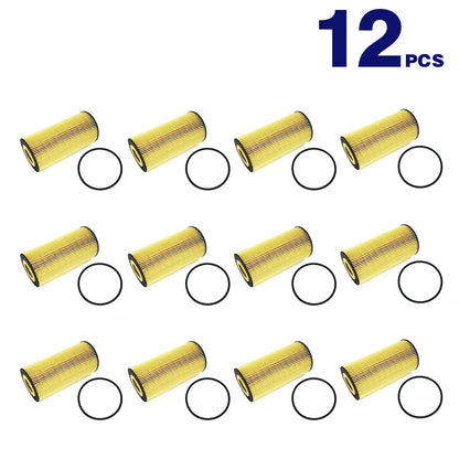 12PCS Oil Filter for Ford E-350 Super Duty (2003–2010) Powerstroke 6.0L/6.4L