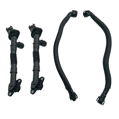 Set of 4 Crankcase Breather Hoses for BMW 550i 650i 750i 750Li X5 X6 (2006–2017)