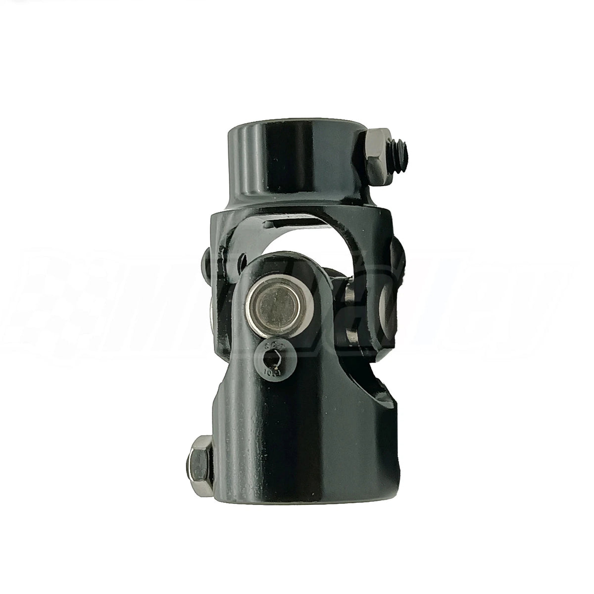 1" DD x 3/4" DD U-Joint for Universal Steering Shaft (Steel, Black)
