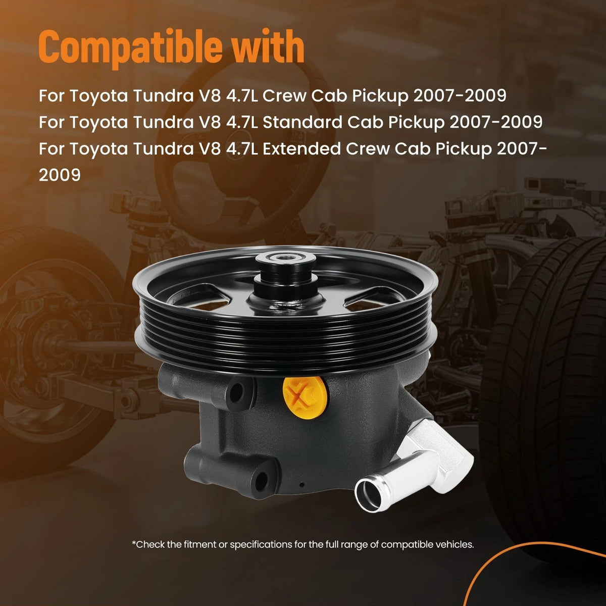 Power Steering Pump for Ford Windstar V6 3.8L (1999–2003) 5F2Z3A733AA