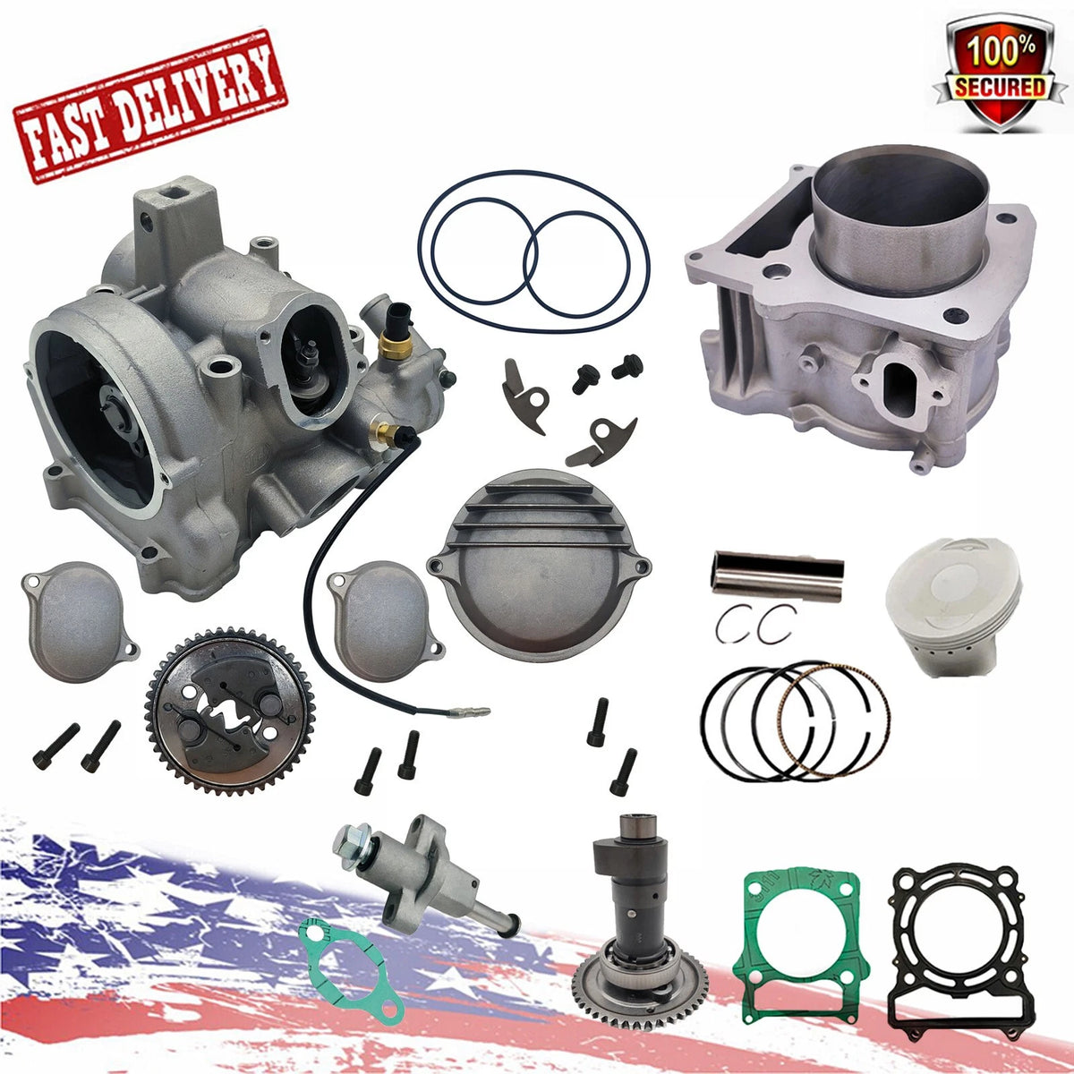 Cylinder Head Rebuild Kit for Hisun 500cc UTV (2015–2023)