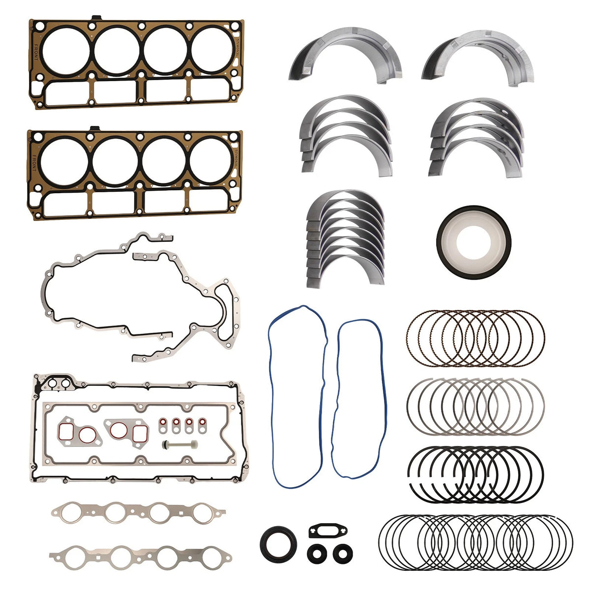 Engine Rebuild Ring Kit for Chevy GMC Gen III LS1 LS6 LQ4 LQ9 4.8L 5.3L 5.7L (1997–2009)