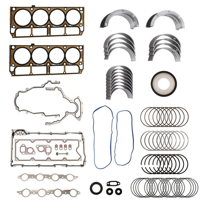 Engine Rebuild Ring Kit for Chevy GMC Gen III LS1 LS6 LQ4 LQ9 4.8L 5.3L 5.7L (1997–2009)