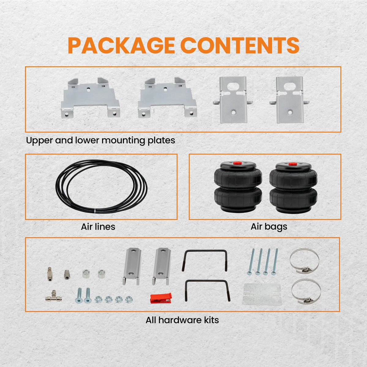 Rear Air Suspension Helper Spring Kit for GMC Sierra 1500 (2007–2018)