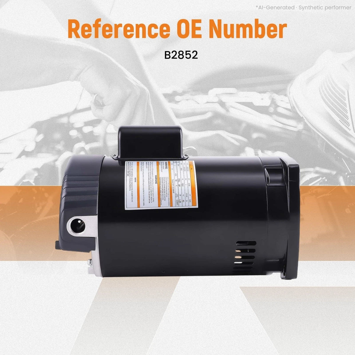 56Y Frame 3/4HP Pool Pump Motor for Swimming Pool (115/230V, 3450RPM, B2852)