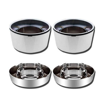 Set of 8 Lug 16" Chrome Wheel Center Hub Caps for Ford F-250 E-150 E-250