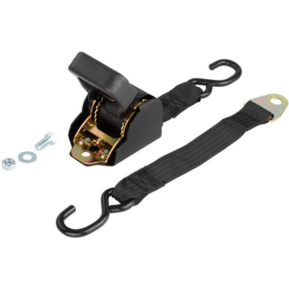 2X 10' Retractable Ratcheting Cargo Tie-Down Straps for Universal Use