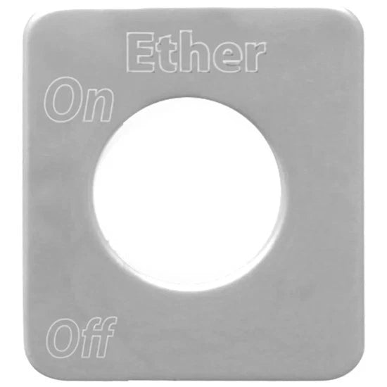 Stainless Steel Ether Switch Plate for Kenworth (68536)