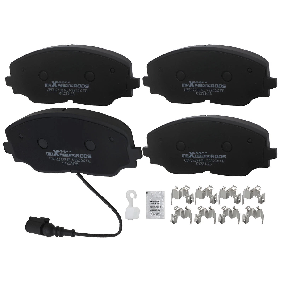 Set of 4 Front Brake Pads for Volkswagen Atlas (2018–2025) / Atlas Cross Sport (2020–2025)
