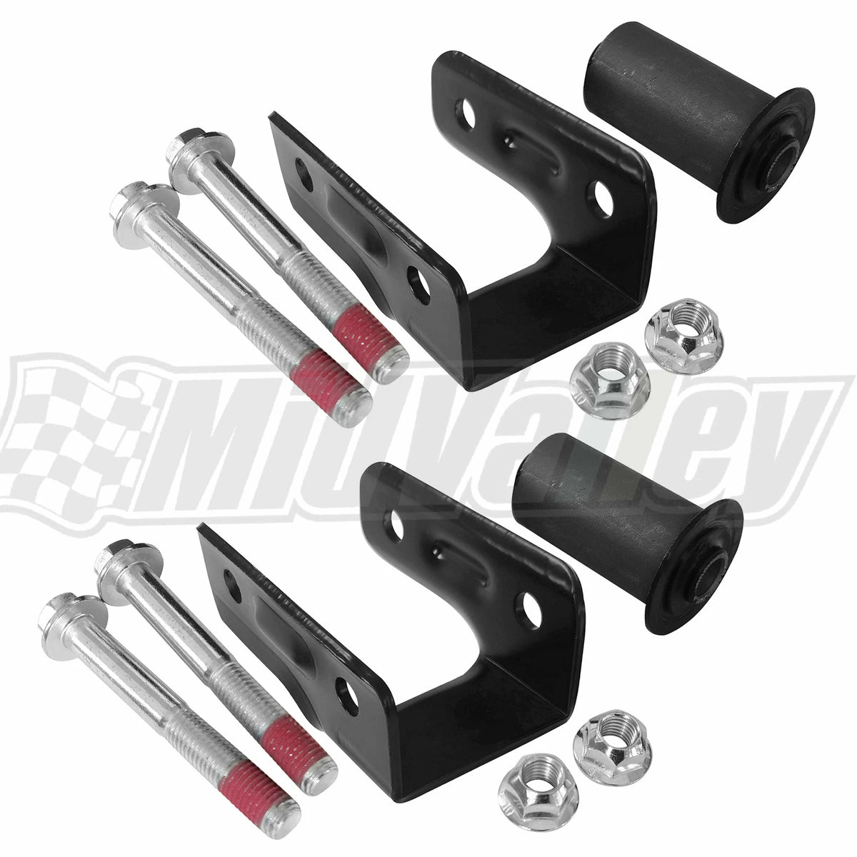 2Pcs Rear Leaf Spring Suspension Shackle Kit for GMC Hummer Chevrolet