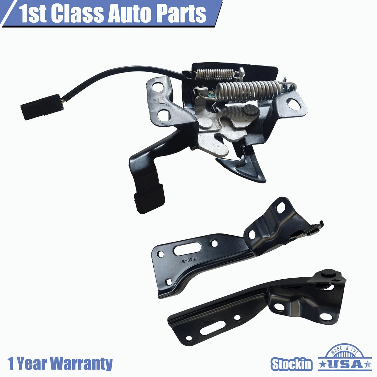 Hood Latch Lock & Hinges Set of 3 for Honda Accord Sedan (2008–2012) 5518231