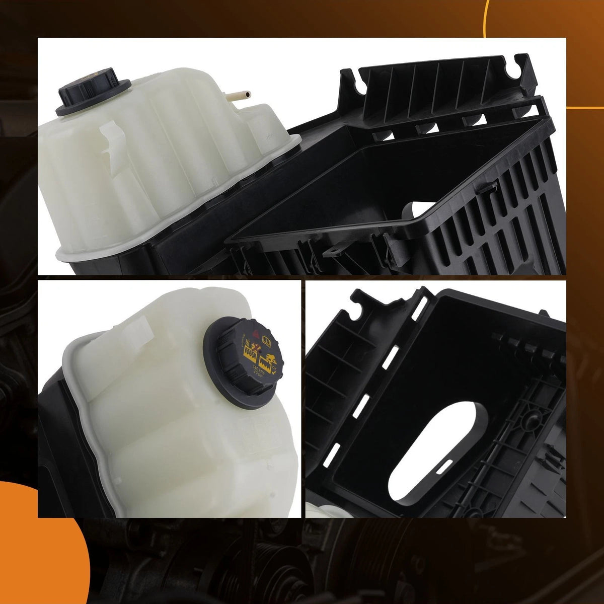 Coolant Reservoir Tank w/ Cap for Ford F-250 F-350 F-450 F-550 (2011–2016) 603-291