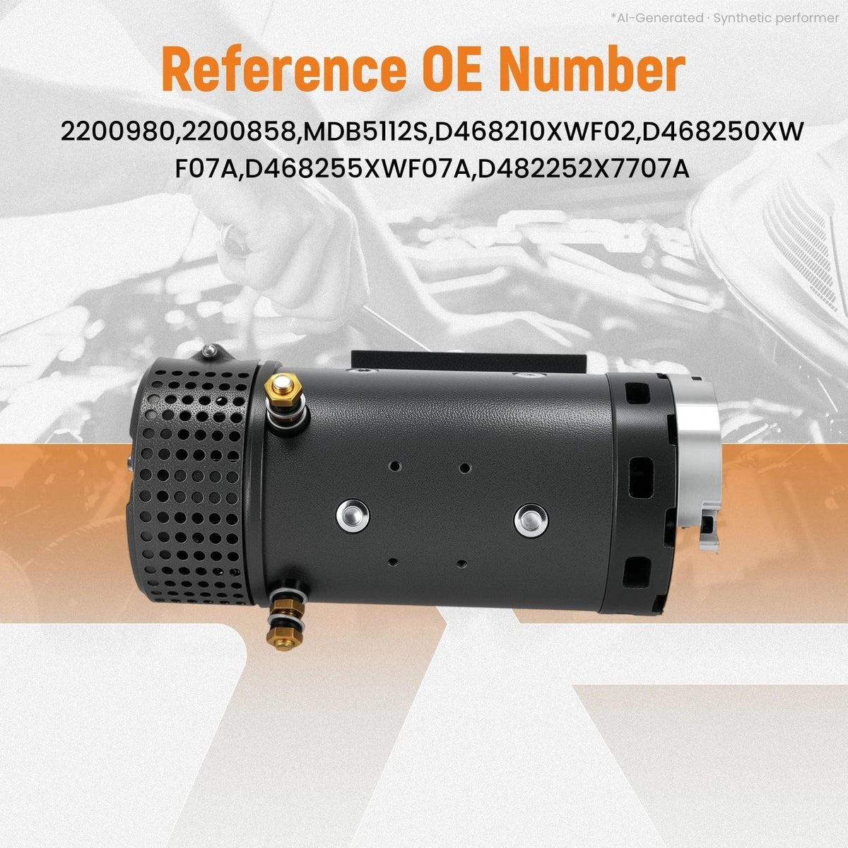 Industrial Pump Motor for Western JLG Scissor Lift (7011041, 24V, CW)