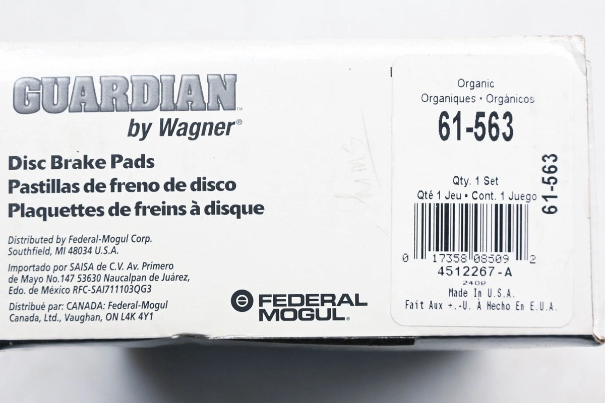 Disc Brake Shoe Kit for Wagner (61-563, PGD563C)