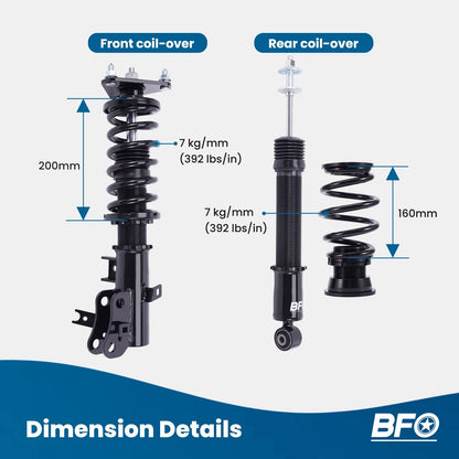Coilovers Suspension Kit for Honda Civic (2012–2015)