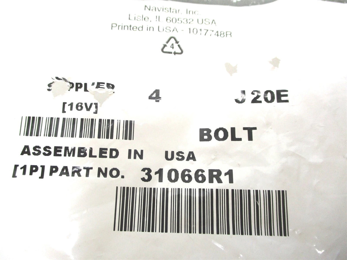 Set of 4 Hexagon Head Bolts M10 x 120mm for International