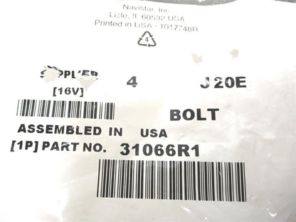 Set of 4 Hexagon Head Bolts M10 x 120mm for International