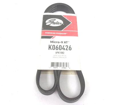 Serpentine Micro-V Belt for Gates (K060426, 6PK1082)