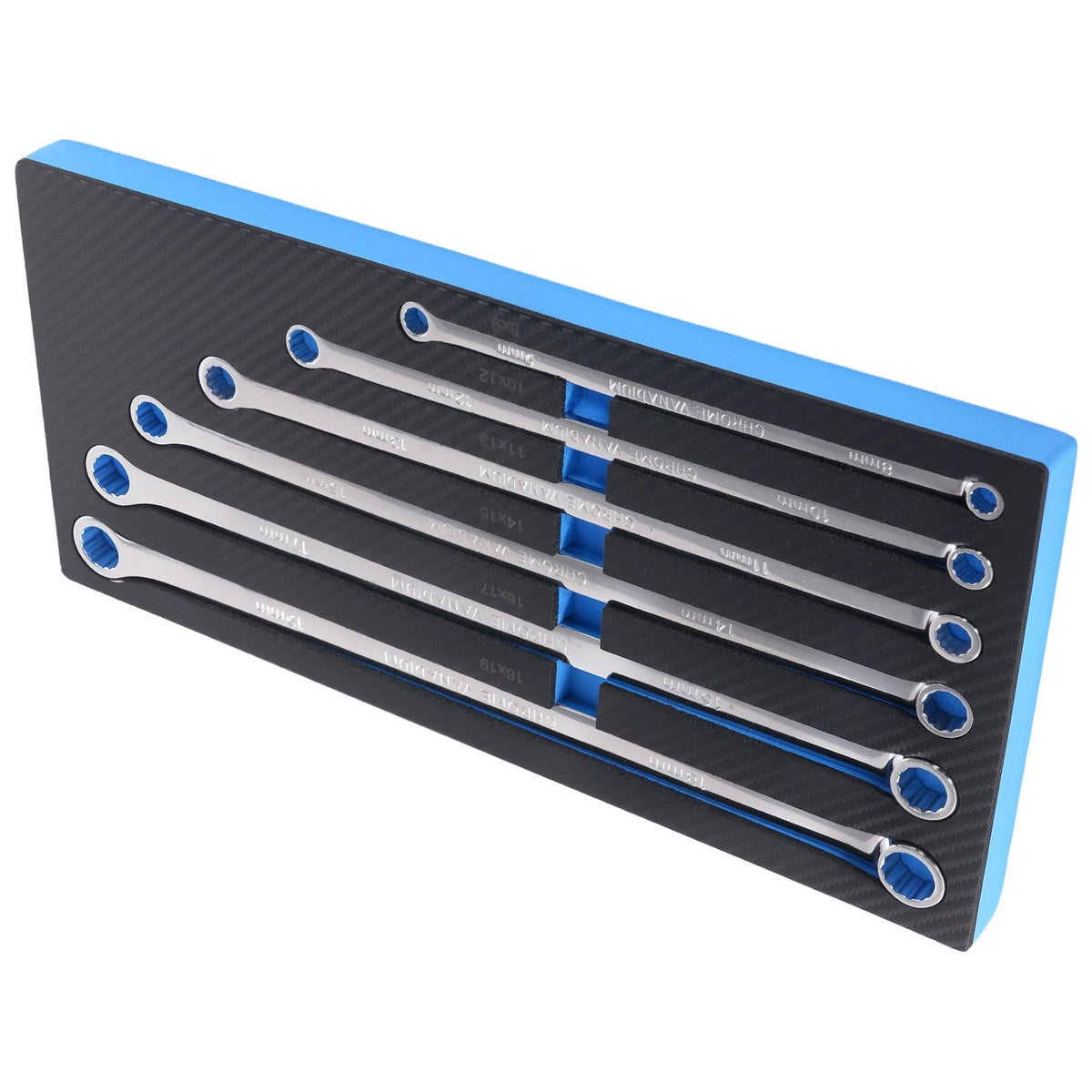 6PC Extra Long Box-End Wrench Set Metric 12 Point 8-19mm Steel