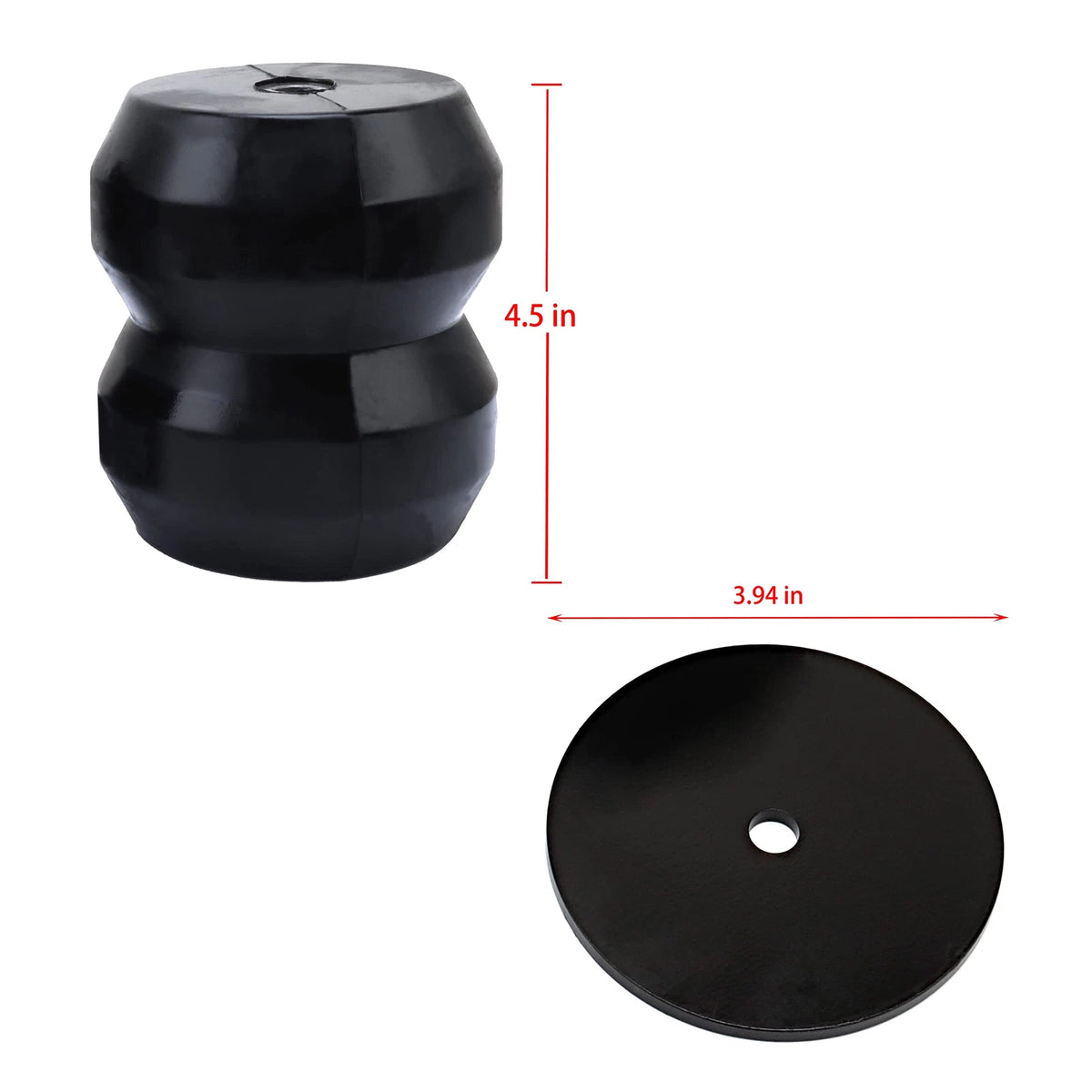 Rear Suspension Rubber Air Helper Spring Kit for Chevy GMC 1500