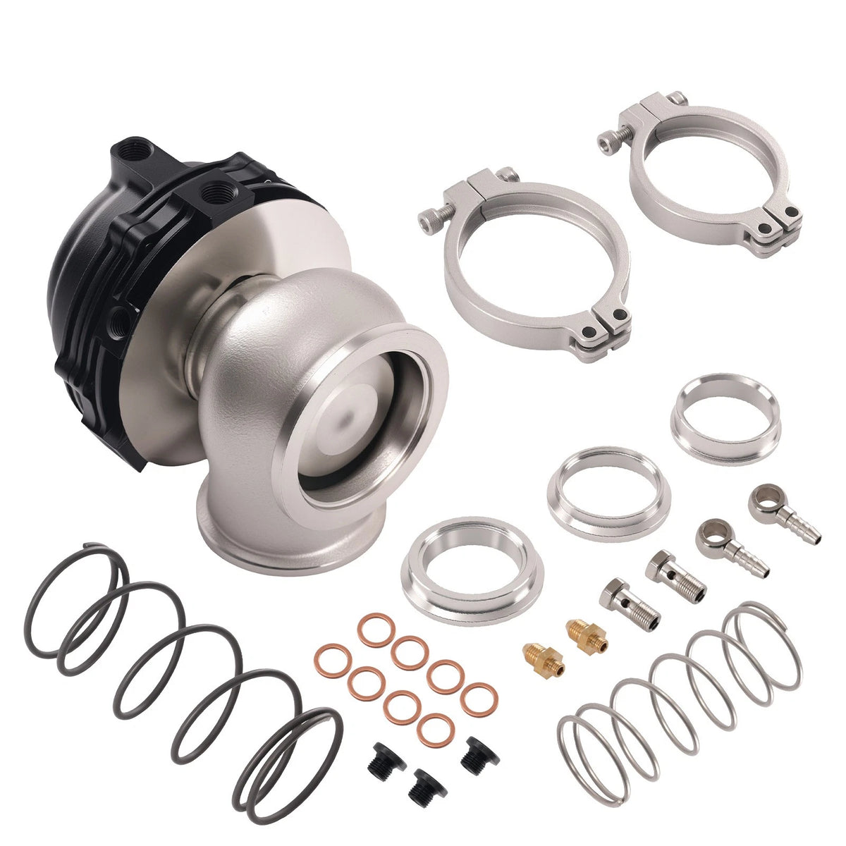 44mm External Wastegate V-Band Flange Turbo 14PSI Springs for Universal