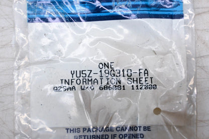 OEM Information Sheet for Ford YU5Z-19G318-FA (NOS)