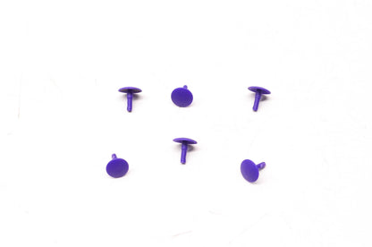 Set of 6 Violet Carpet Plugs for Aftermarket (NOS)