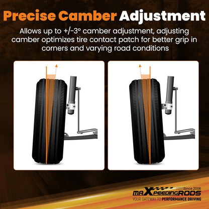 Camber Caster Plates for Ford Mustang (1994–2004) V6 V8 GT Coilover Hats