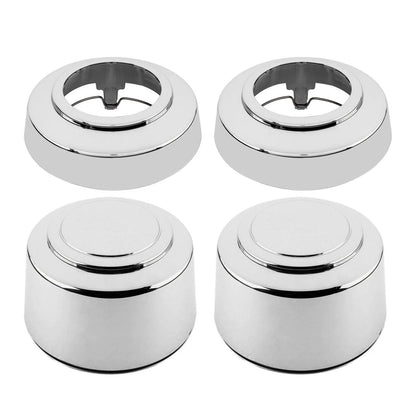 Set of 8 Lug 16" Chrome Wheel Center Hub Caps for Ford F-250 E-150 E-250