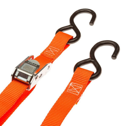 4-Pack 1" x 6' Cam Buckle Straps with S-Hooks for Cargo Securing